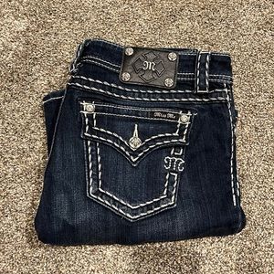 Miss Me Stitch Dark Wash 30
